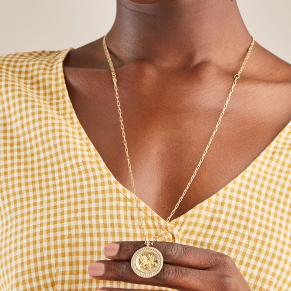 Stella & Dot Heritage Coin Pendant Necklace – Unicorn - Picture 4 of 11